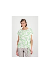 monari - T-Shirt - pastell green gemustert