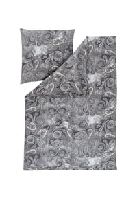 ESTELLA® Flanell-Bettwäsche "Paisley", 3-teilig - Atelier - 270 MARINE
