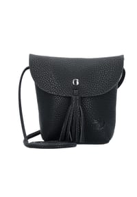 DENIM TOM TAILOR IDA - Umhängetasche "Ida", Kunstleder, uni, für Damen - BLACK