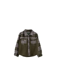 Solang - Shirt mit Karo-Muster - Olivgrün