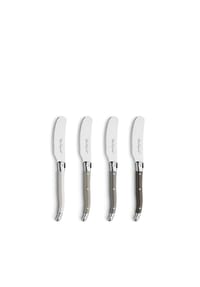 Lou Laguiole® 4-tlg. Butterstreicher Set - Tradition - perle, pfeffer, taupe
