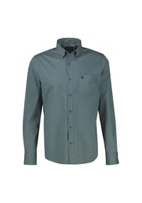 LERROS - Sportives Herrenhemd mit lebendigem Printmuster - BASIL GREEN