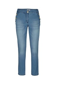Alba Moda - Jeans mit Goldknopf - bleached