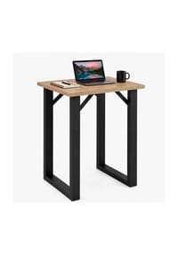 VCM. - Bartisch 80x50 cm, Tresen, Stehtisch, hoher Tisch, Bartresen, Hochtisch - Xona - Schwarz / Anthrazit