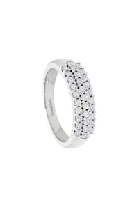 MONCARA - Damen Ring, 585er Weißgold, 31 Diamanten zus. ca. 0,60 Karat - 