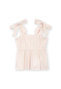 KITE - Damen Wakeham Ärmelloses Gewebtes Shirt Special Stripe Bio-Baumwolle - weiß