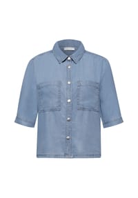 STREET ONE STUDIO - Hemdbluse, Knopfleiste, für Damen - 17057 LIGHT BLUE