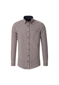 CASAMODA - Herren Freizeithemd kariert Casual Fit - Dunkelblau