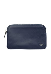 Golden Head® CAPRI - Schlüsseletui, Leder, Emblem, uni - BLAU