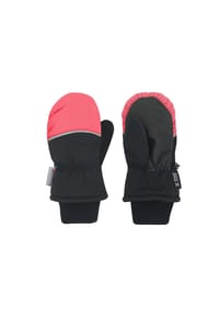 maximo® - KIDS-Thermofausthandschuhe Daumen, Reflexpaspel - schwarz/neongrün