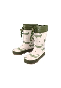maximo® - Gummistiefel Alligator, Stulpe Reflekt 3M, Jerseyfutter - dark tee/beige