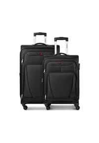 WENGER® Beaumont - Beaumont 4 Rollen Kofferset 2-teilig mit Dehnfalte - black