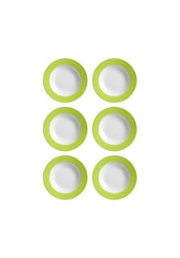 Ritzenhoff & Breker Suppenteller Doppio ø 22 cm 6er Set - DOPPIO - anthrazit