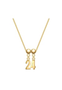 GLANZSTÜCKE MÜNCHEN - Glanzstücke München Schmuckset Zahl 24 Sterling Silber 50084194 - gelbgold