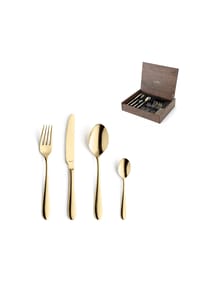 Amefa - 24-tlg. Besteckset - gold