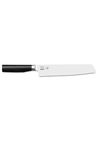 KAI - Tim Mälzer Kamagata Brotmesser, Edelstahl, Kunststoff, Schwarz, 23 cm - silber