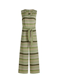 CARTOON - Jumpsuit mit Bindegürtel - Green/Rosé