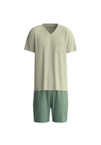 CALIDA - Herren Kurz-Pyjama Relax Superlight - tea green