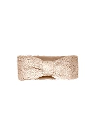 CAPO - Stirnband, Teddyfell, Futter - aqua