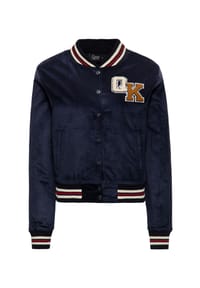 QUEEN KEROSIN - Collegejacke Chenille-Schriftzug am Rücken und zweifarbiger QK-Patch auf der Brust Cheerleading Team - dunkelblau