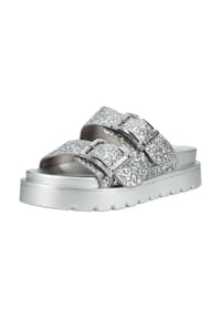 Buffalo - Pantolette, Plateau, für Damen - SILVER
