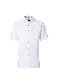 VENTI - Herren Businesshemd Kurzarm uni Comfort Fit - Grün