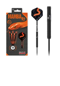 BULL'S® - Steeldarts Mamba 97 M1 Dartpfeile 97% Tungsten Darts-Set Profi - red snake