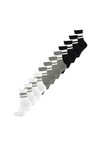 nur die - Freizeitsocken Sport Socken - weiß/grau/schwarz