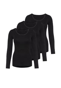 -con-ta- - Thermo-Unterhemd / Shirt 3er Pack Basic - Hellgrau