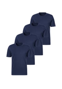 s.Oliver - Unterhemd / Shirt Kurzarm 4er Pack Basic - Marine