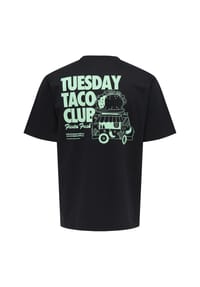 ONLY & SONS - T-Shirt Fred, Baumwolle, für Herren - 187679002 BLACK