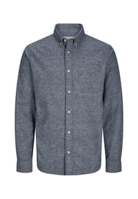 JACK & JONES - Hemd NORRIS Langarmhemd - blau