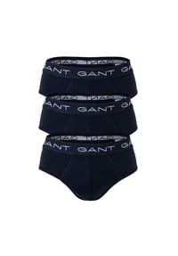 GANT - Herren Slips, 3er Pack - Brief 3-Pack, Slim Fit, Logo, Stretch Cotton, uni - Blau