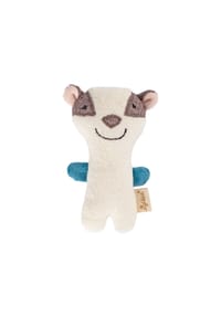 sigikid® - Rassel Greifling Dachs - 152 WEISS/HELLBLAU