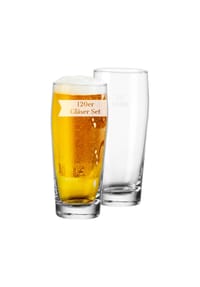 VAN WELL - Willi Becher geeicht 0,5 l 120er Set transparent - transparent