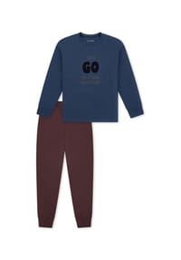 SCHIESSER - Schlafanzug Nightwear - kakaobraun