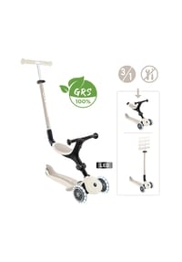 GLOBBER - GO-UP ACTIVE LIGHTS ECO kokos weiß, mit Leuchtrollen - weiß