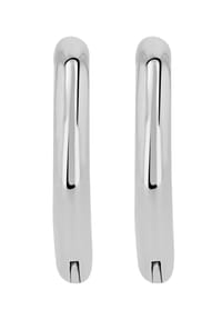 Adelia's Modern Essentials - Ohrringe – Klappcreole aus Titan - silber