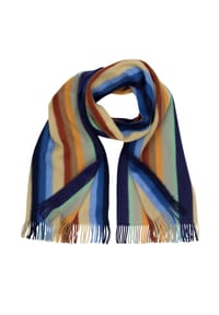 collezione alessandro® - Winterschal Farbstreifen in modischen Farben, Made in Italy - multi