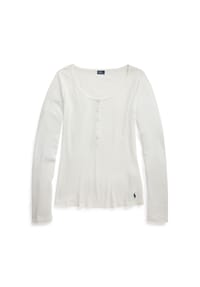 POLO RALPH LAUREN - Longsleeve Whisper Weight Cotton - cornflower