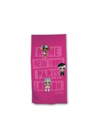 COFI - LOL Surprise! Kinderhandtuch – Großes & farbenfrohes Strandtuch - Pink 70 x 140cm