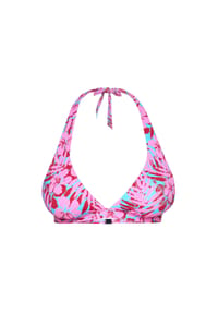 JOOP! JEANS - Bügel-Bikini-Top Hibiskus - Pink AOP