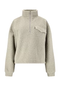 ENDURANCE ATHLECIA - Midlayer Florrie mit Teddy-Fleece und halbem Reißverschluss - 1001 Black