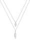 elli. Halskette Layer Feder Hand Der Fatima 925 Silber, Mit Kristallen Von Swarovski® Bild 2