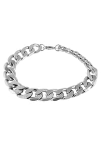 Adelia's - Herren Edelstahl Armband 23 cm silberfarben - silber