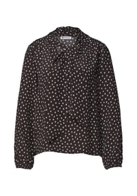 Street One - Schluppenbluse, Split-Neck, für Damen - 27874 BLACK COFFEE