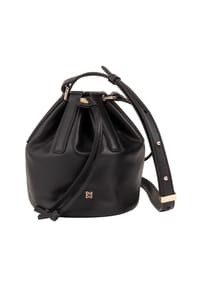 DuDu - Filicudi Beuteltasche Leder 14 cm - black