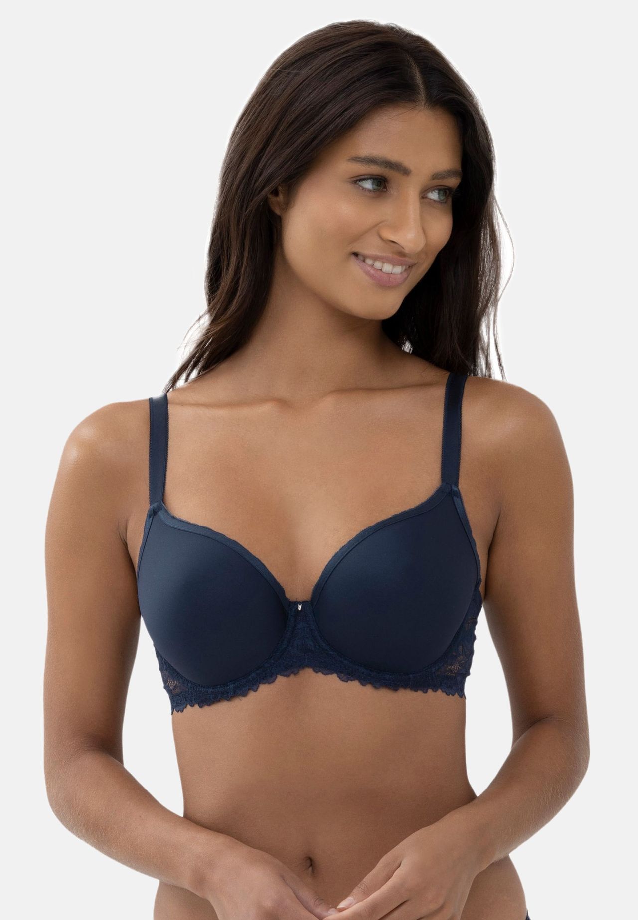 mey Schalen-Bh Luxurious, Atmungsaktiv, FüR Damen, Blau, 70/G