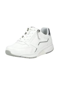 rollingsoft - Glattleder Sneaker - Weiß/Silber