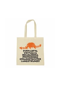 LOGOSHIRT® - Tote Bag Pippi Langstrumpf - Name - natural